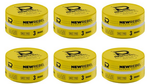 New Rebel Hair Styling Wax 3 Brabus 6 stuks - Hairwaxshop