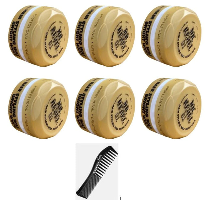 MR. REBEL 01 HAIR WAX STYLING BRIGHT WHITE 150 ML+ GRATIS STYLING COMB