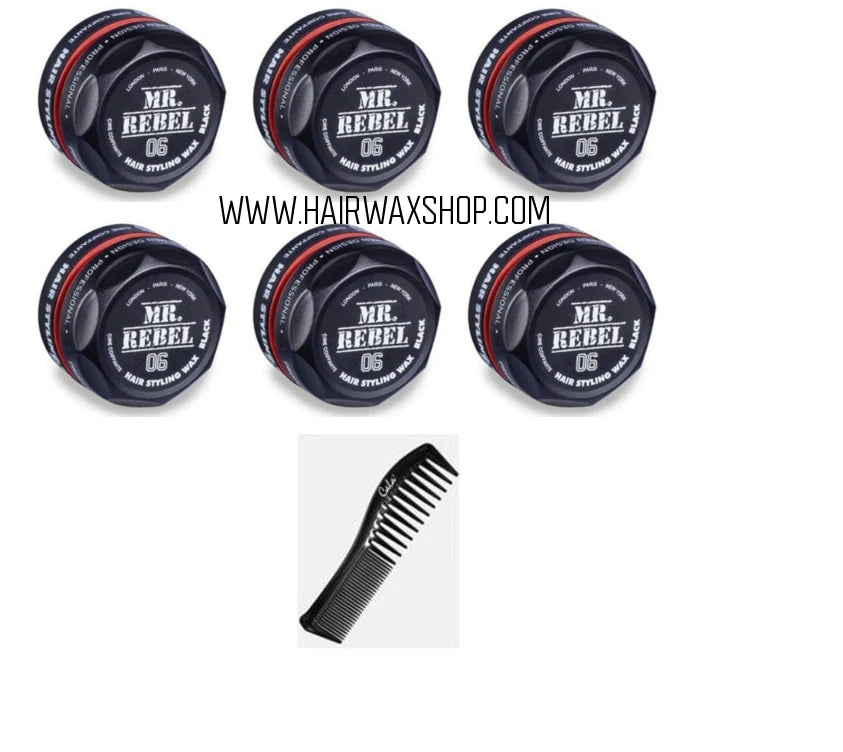 Mr. Rebel 06 Hair Styling Wax Black 150 ml